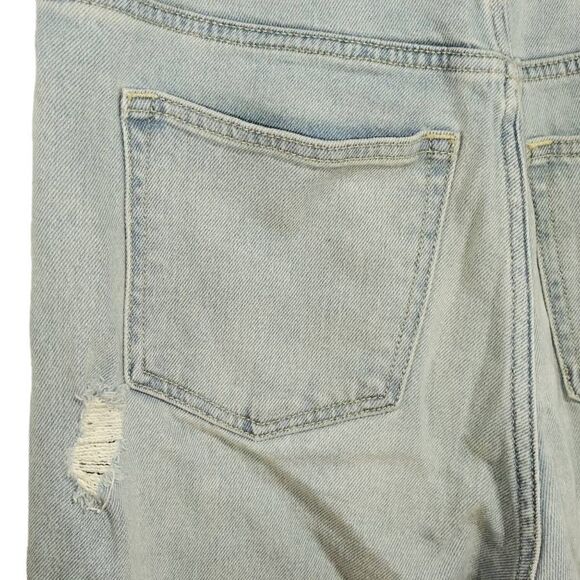 Hollister Distressed Ultra High Rise Vintage Straight Color Block Jeans Jr Sz 11 - Picture 7 of 9